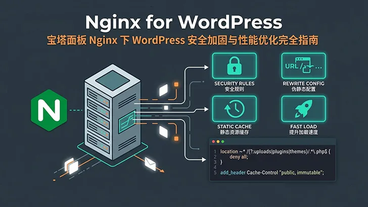 宝塔面板 Nginx 环境下 WordPress 安全加固与性能优化指南-成品源码-好优选